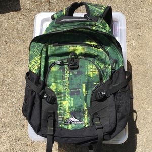 High Sierra Green/Yellow/Black Backpack